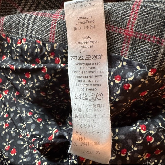 Kenzo Mixed Media Velvet Blazer - Size 2 - Picture 8 of 9